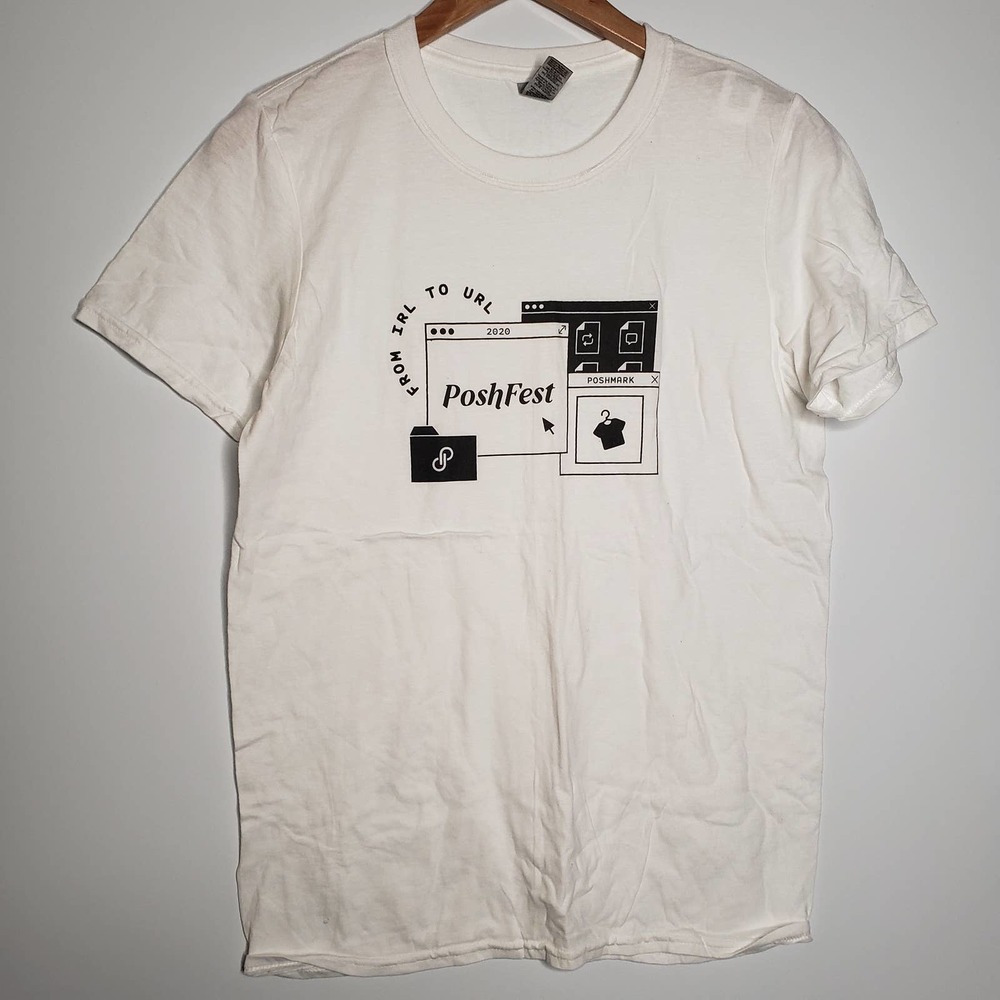 Poshmark Poshfest 2020 Graphic White Shirt